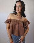 SWEET THANG OFF THE SHOULDER TOP